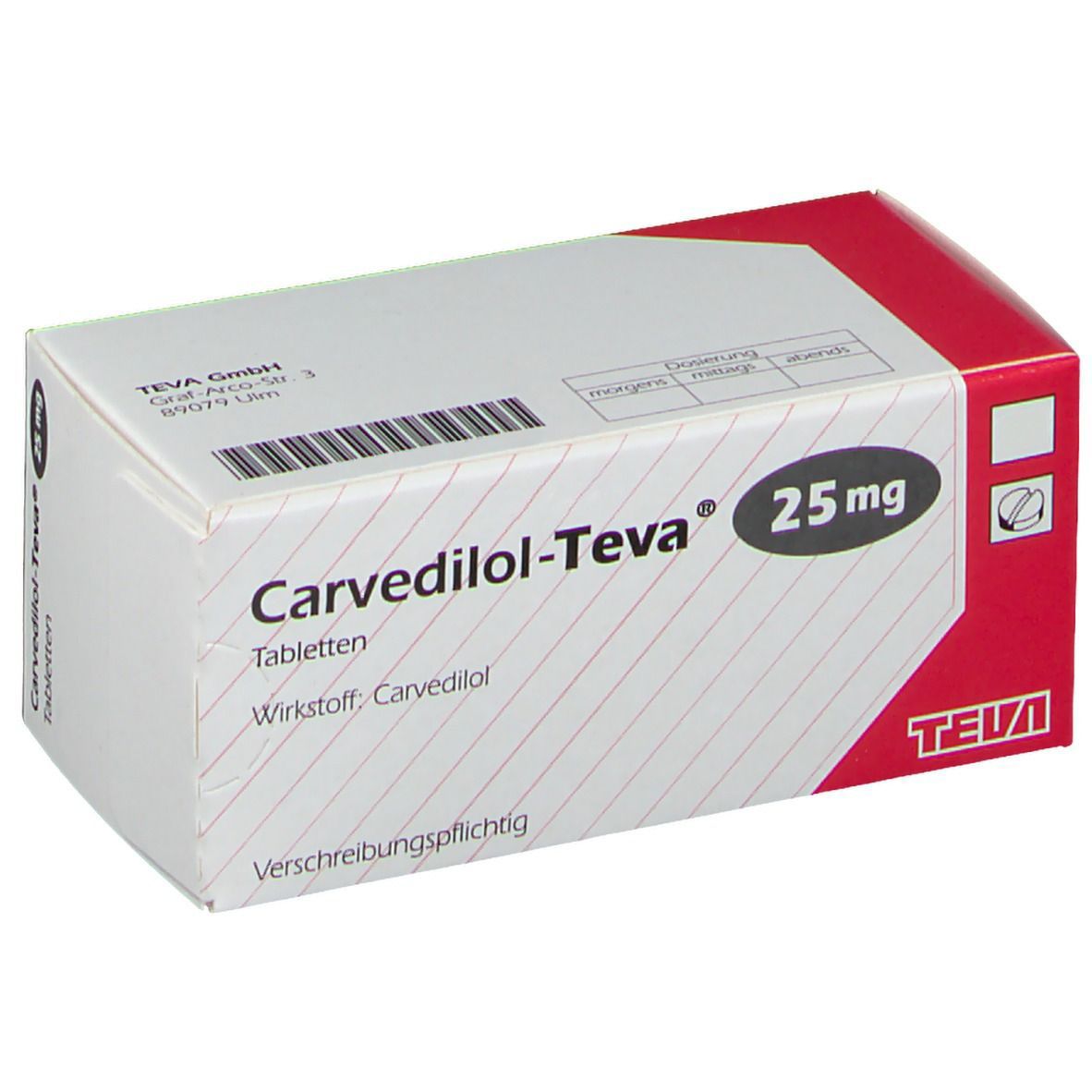 Carvedilol-Teva® 25 mg
