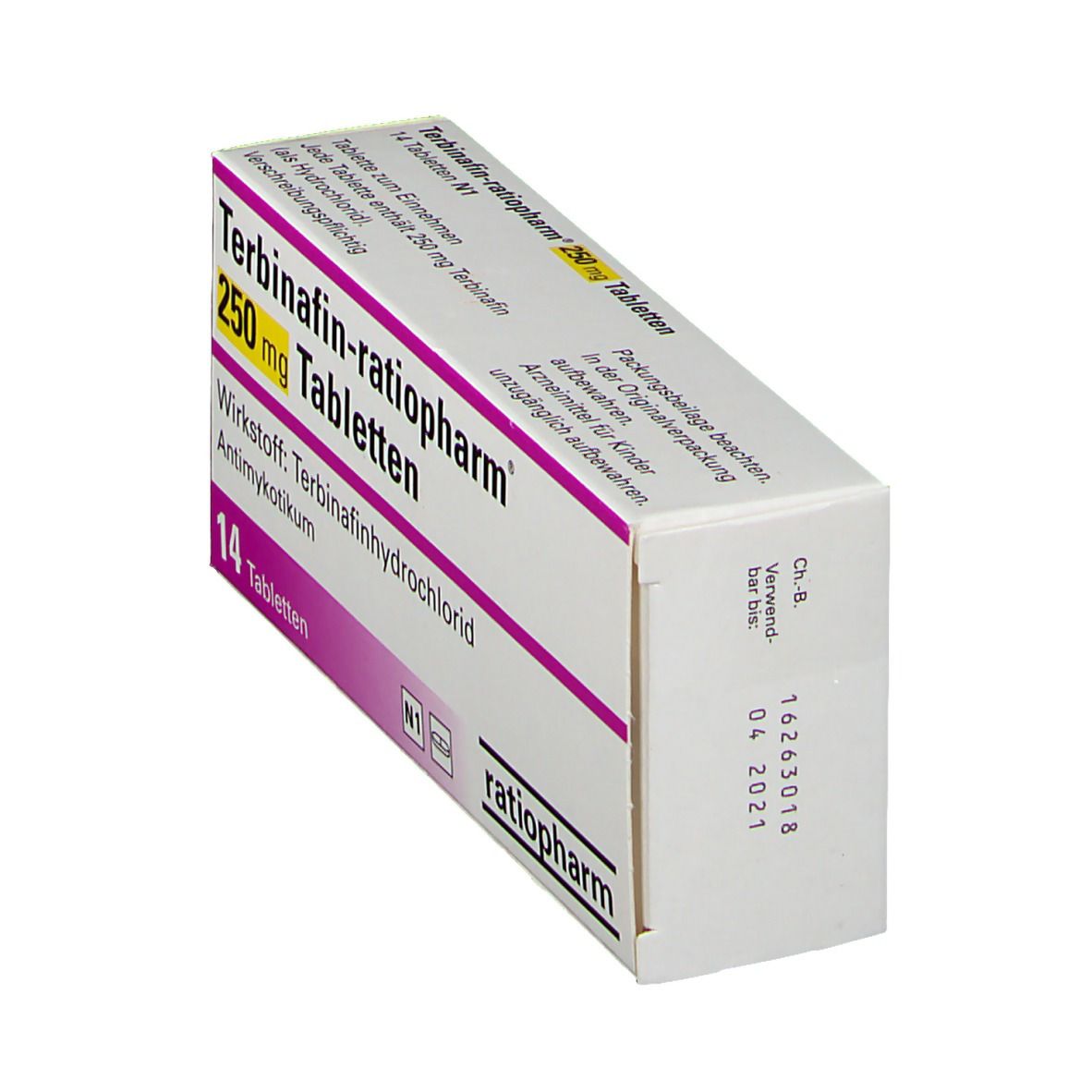 TERBINAFIN-ratiopharm 250 mg Tabletten 14 St