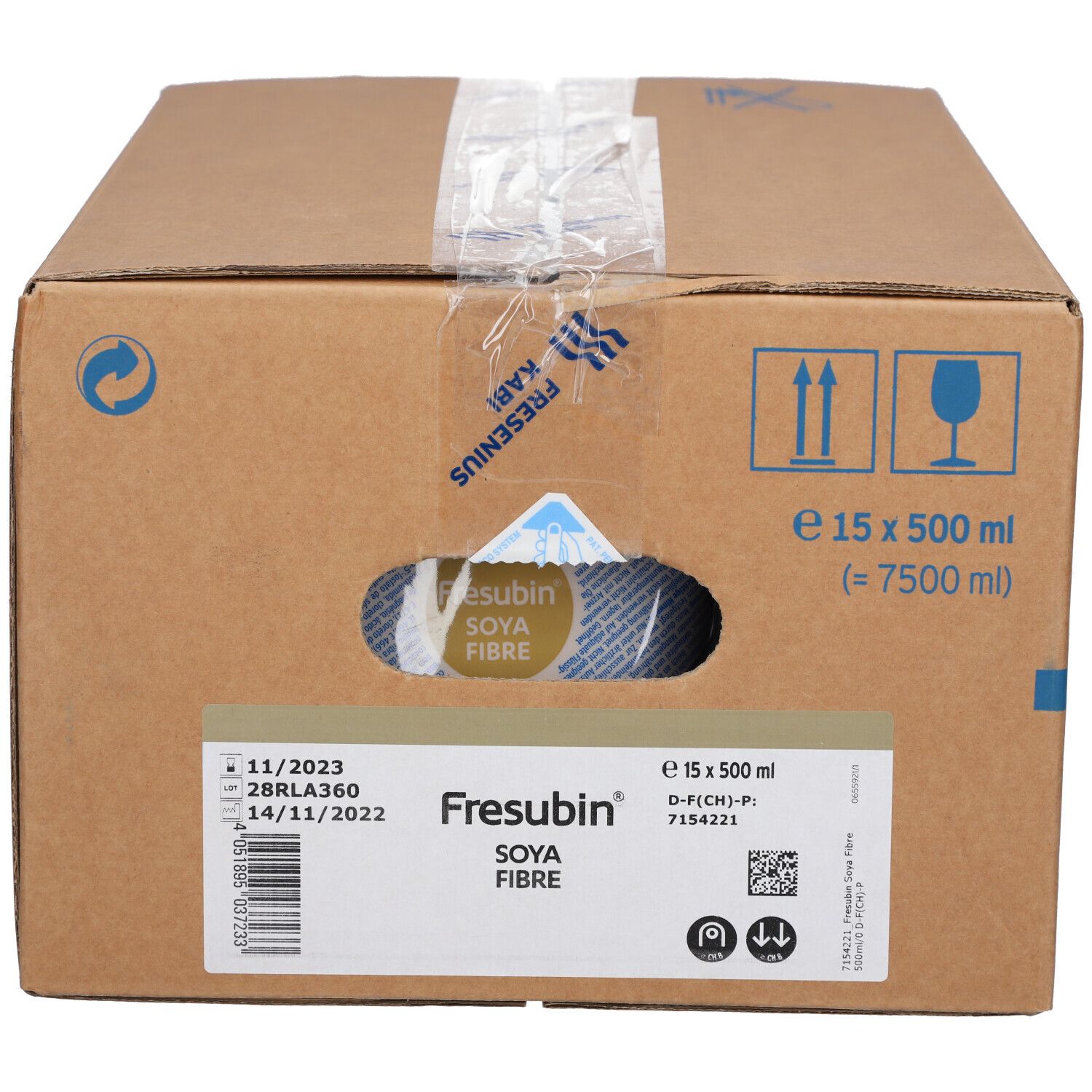 Fresubin Soya Fibre Easy Bag 15x500 ml Flüssigkeit