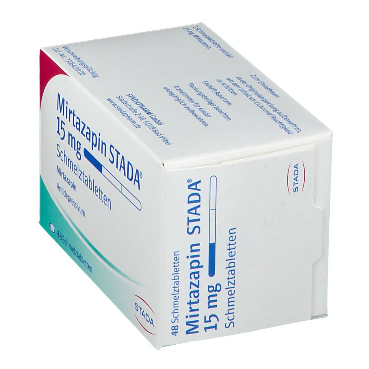 Mirtazapin Stada 15 mg Schmelztabletten 48 St