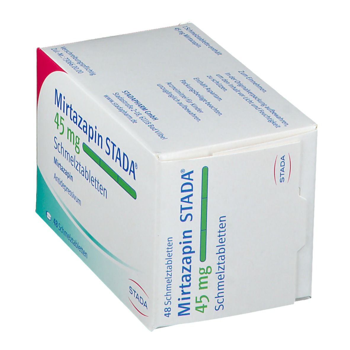 Mirtazapin Stada 45 mg Schmelztabletten 48 St