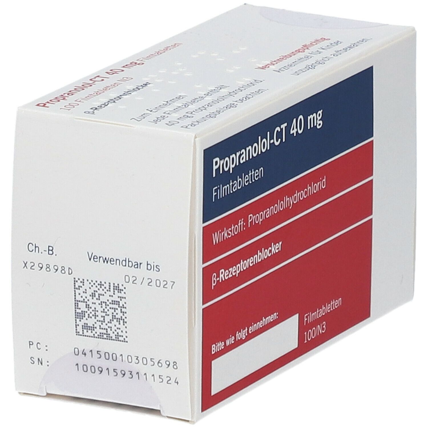 Propranolol - Ct 40Mg