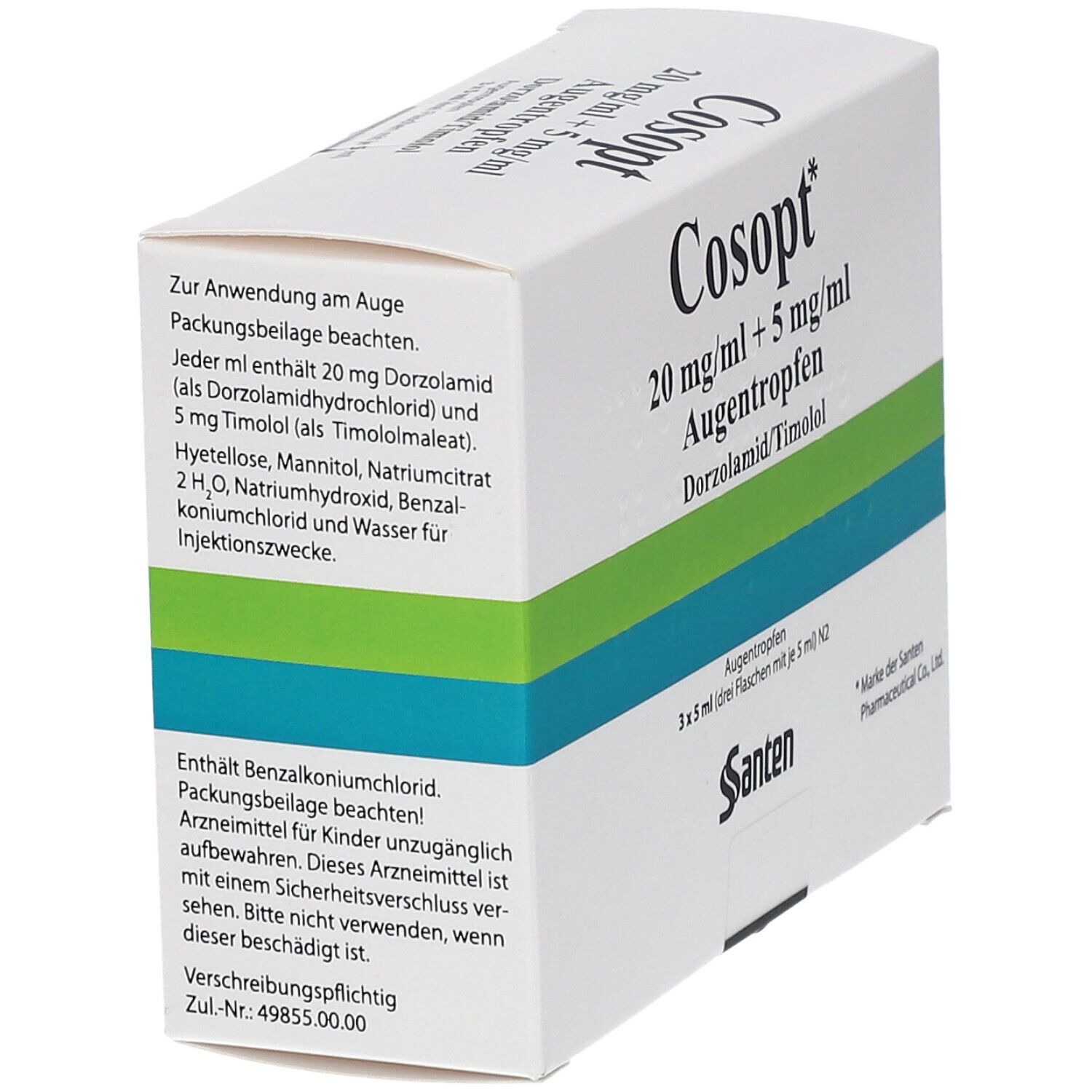 Cosopt Augentropfen 3x5 ml