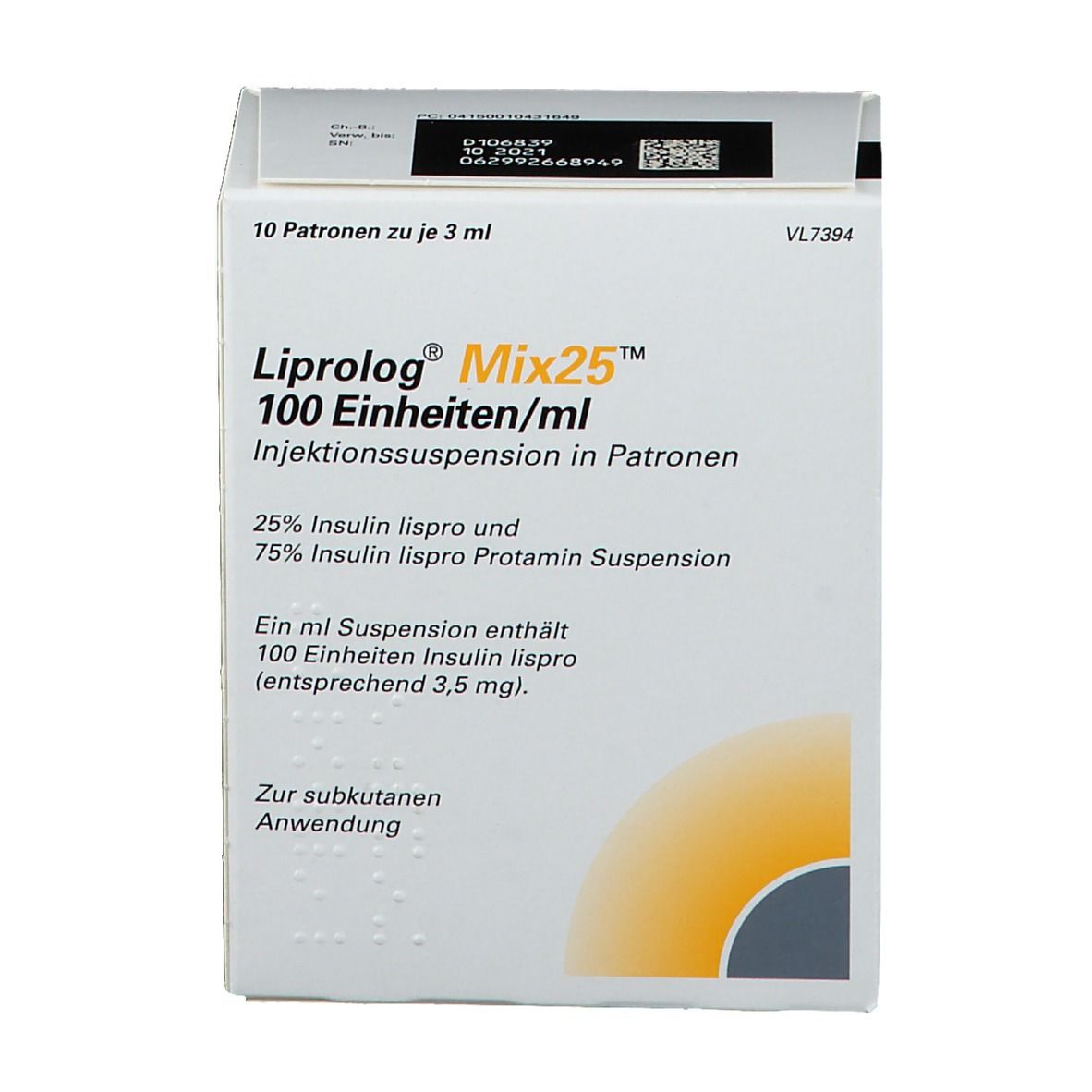 Liprolog® Mix25™ 100 Einheiten/ml