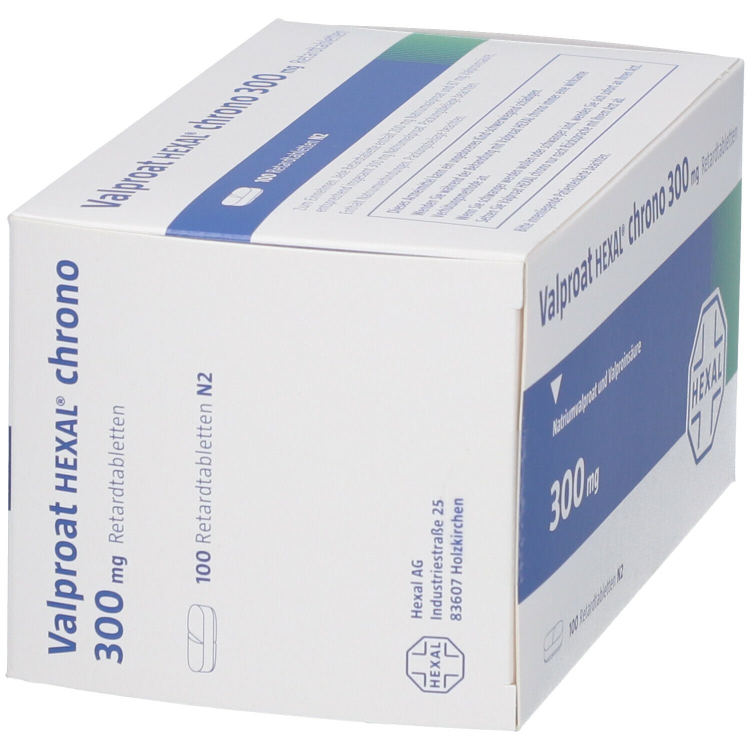 Valproat Hexal chrono 300 mg Retardtabletten 100 St Retard-Tabletten