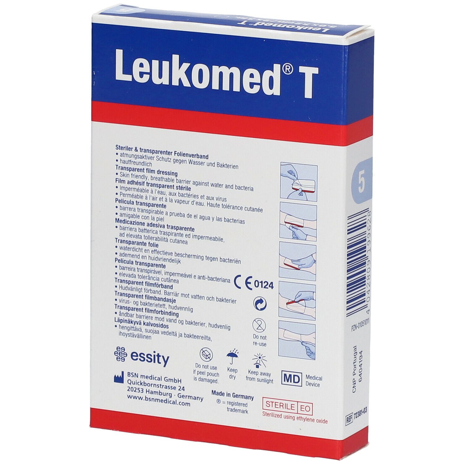Leukomed® T 5 cm x 7,2 cm steril