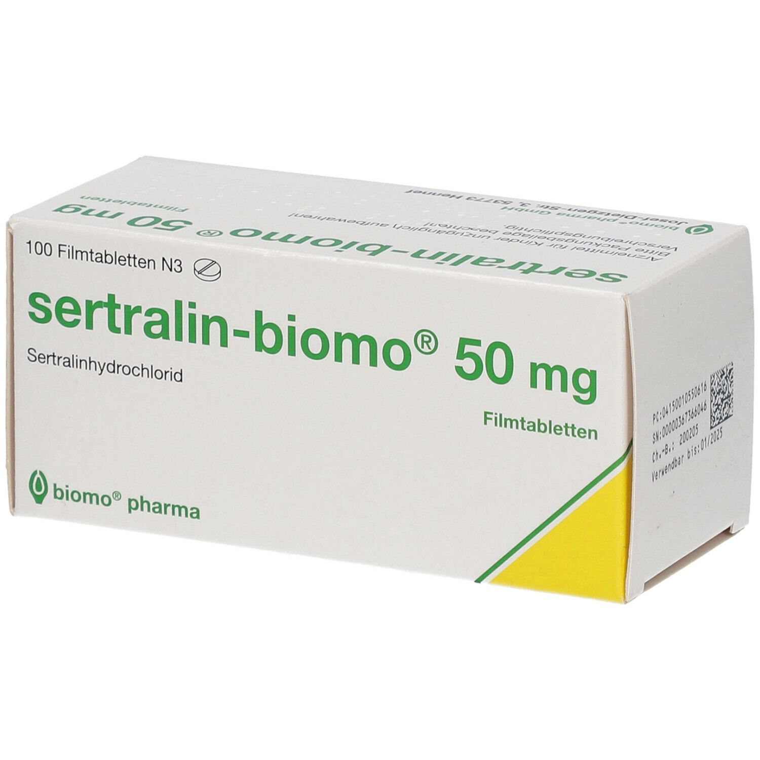 sertralin-biomo® 50 mg