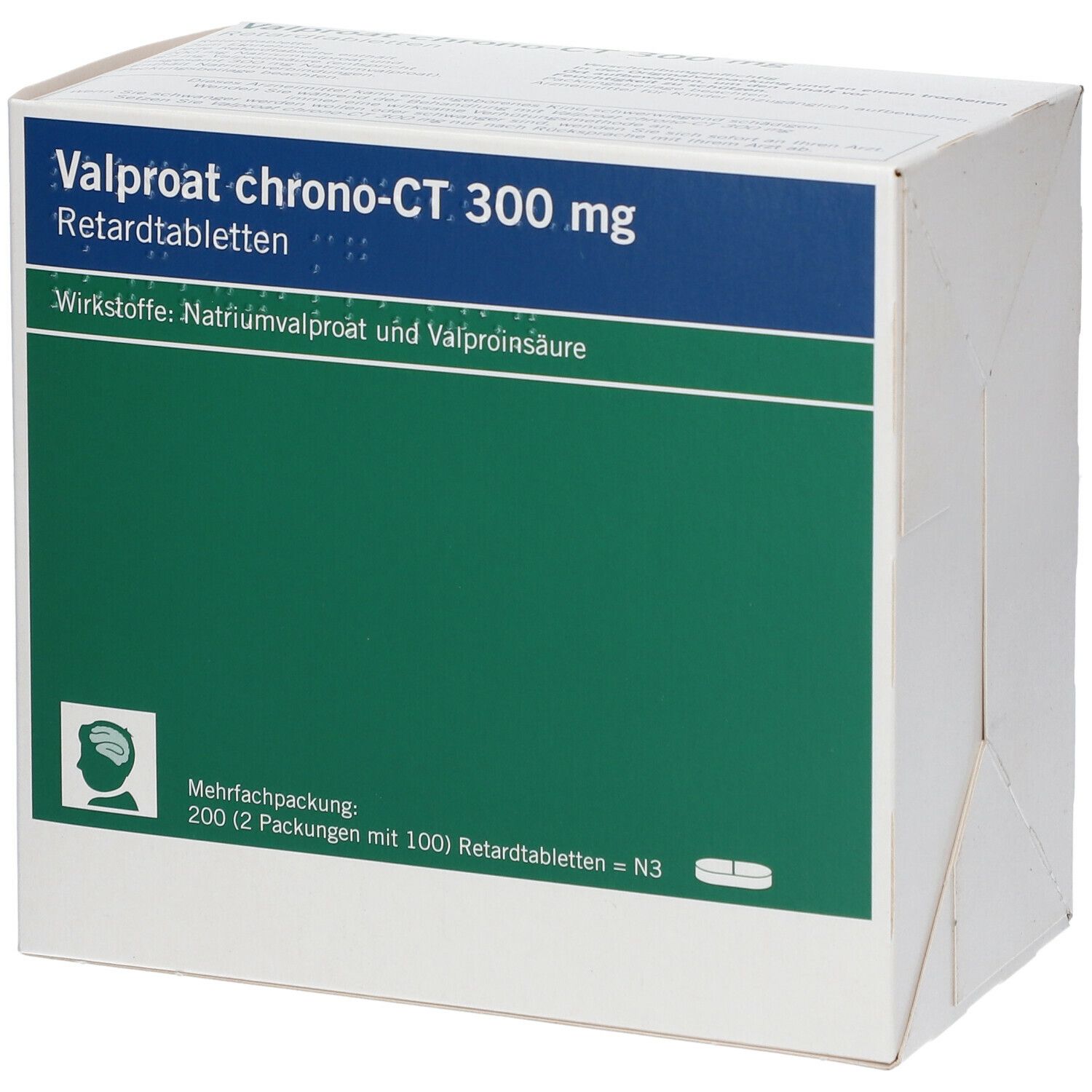 Valproat chrono-CT 300 mg Retardtabletten 200 St Retard-Tabletten