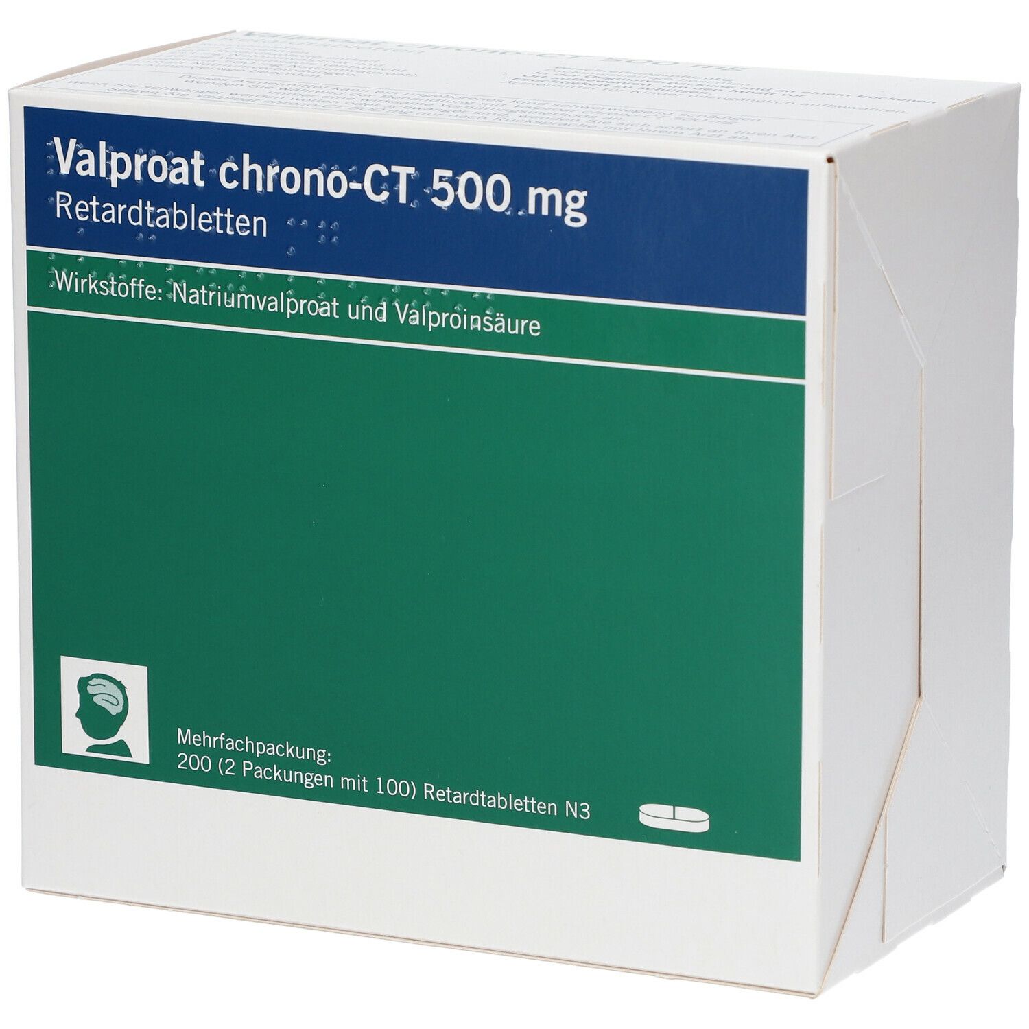 Valproat chrono Winthrop 500 mg Retardtabletten 100 St Retard-Tabletten