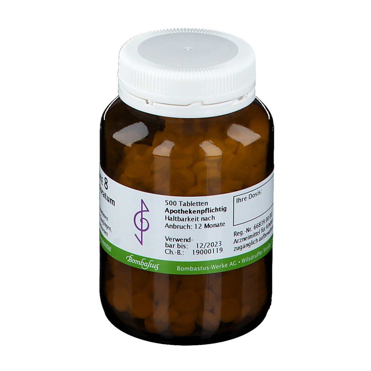 Bombastus Biochemie 8 Natrium chloratum D 6 Tabletten