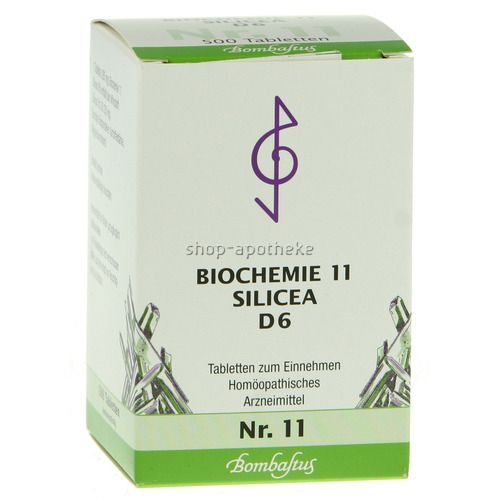 Bombastus Biochemie 11 Silicea D 6 Tabletten