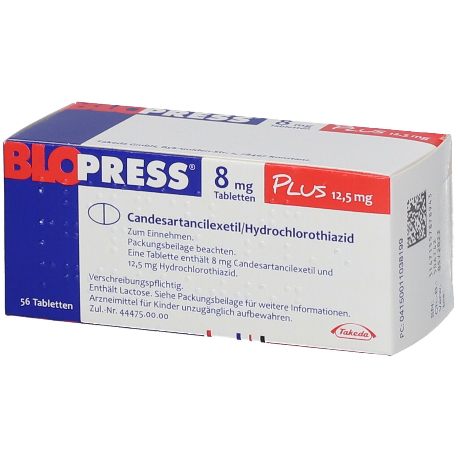 Blopress® 8 mg Plus 12,5 mg