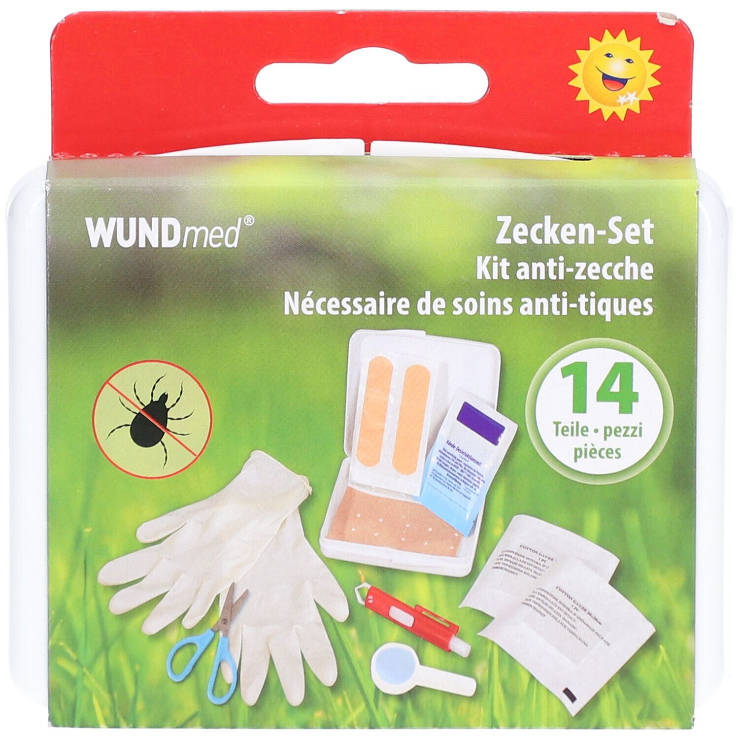WUNDmed® Zecken-Set 14-teilig