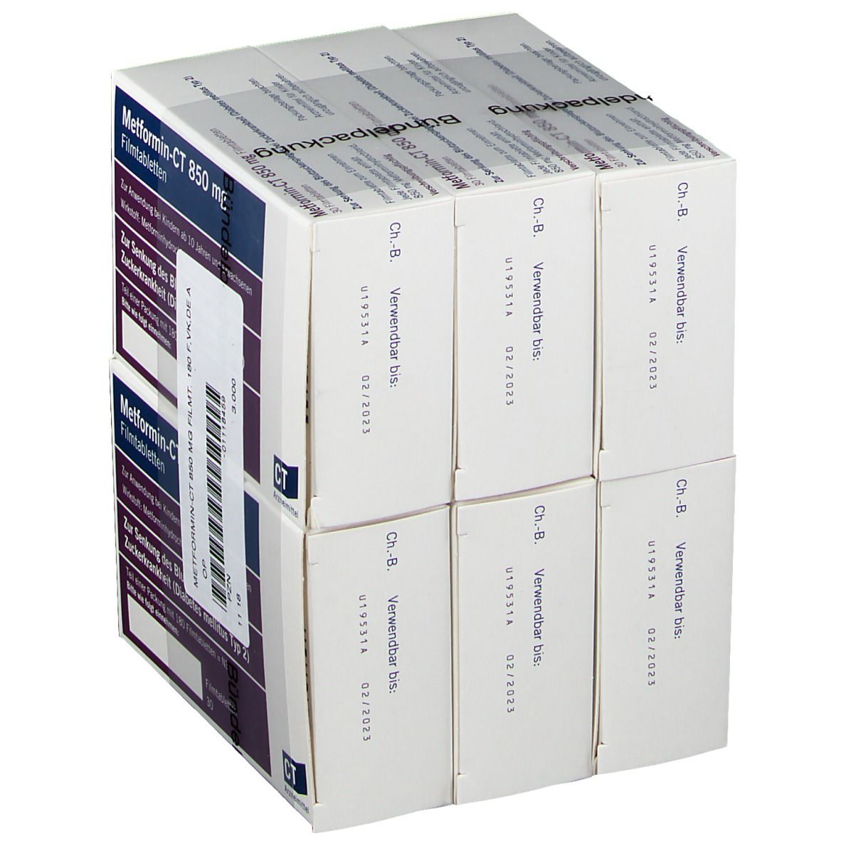 Metformin- Ct 850 mg Filmtabletten