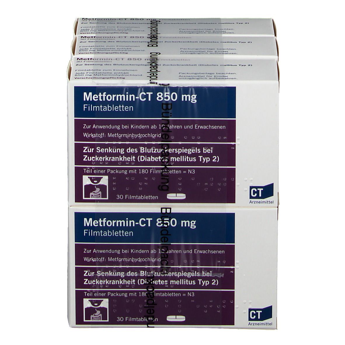 Metformin- Ct 850 mg Filmtabletten