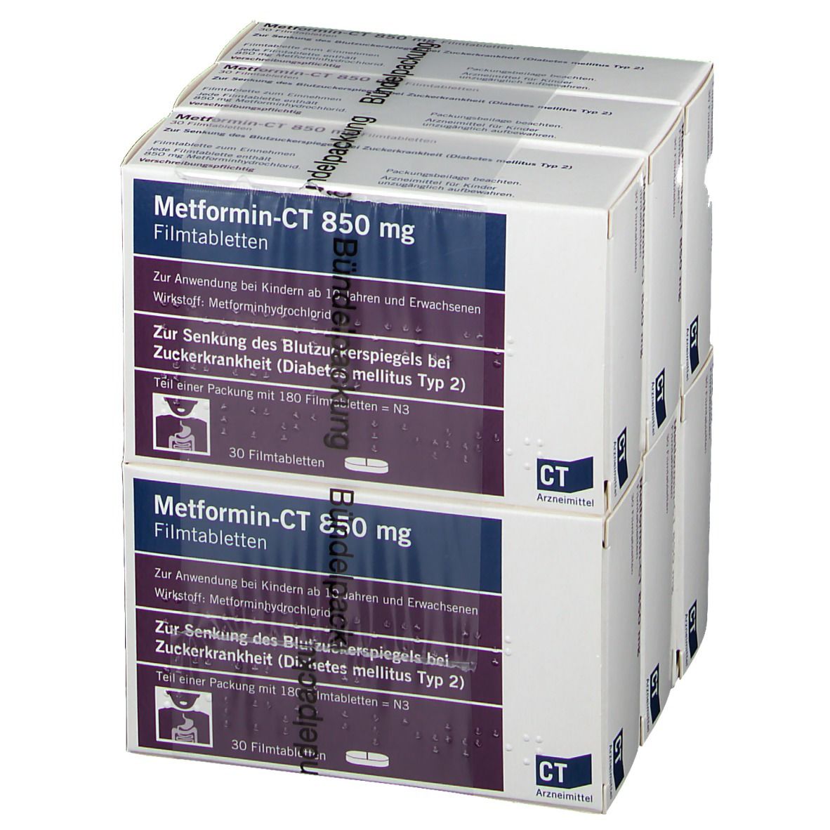 Metformin- Ct 850 mg Filmtabletten