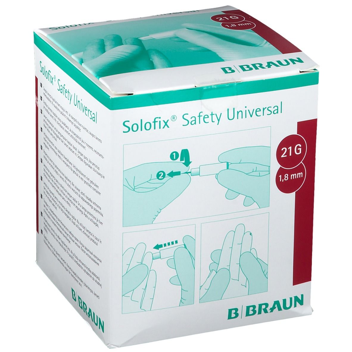 Solofix® Safety Universal 21 G 1,8 mm