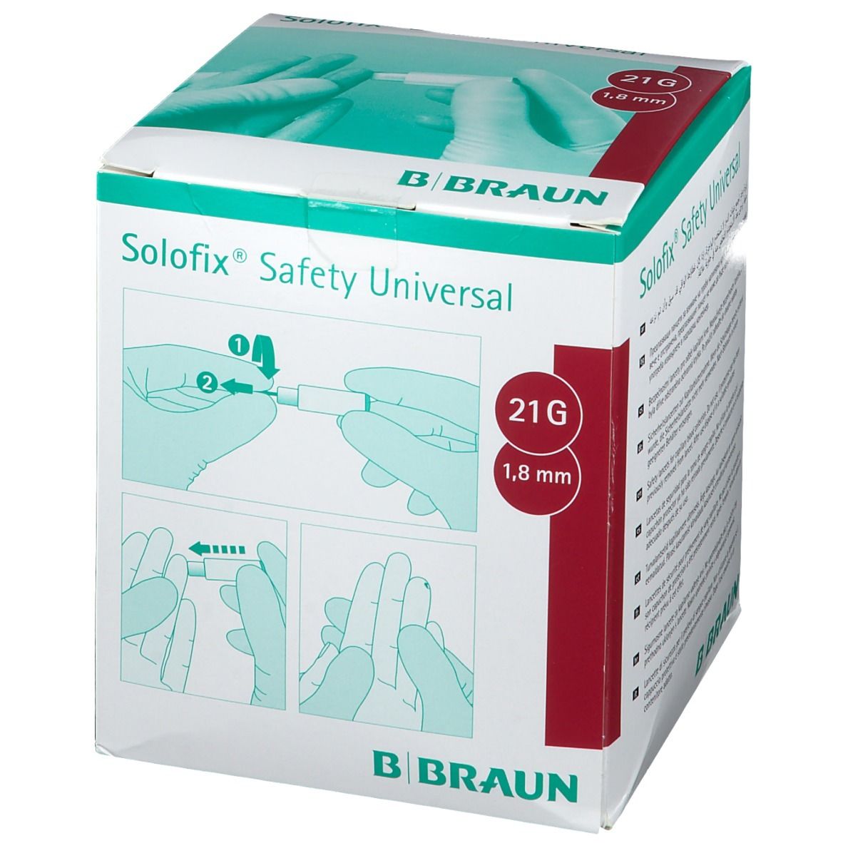 Solofix® Safety Universal 21 G 1,8 mm