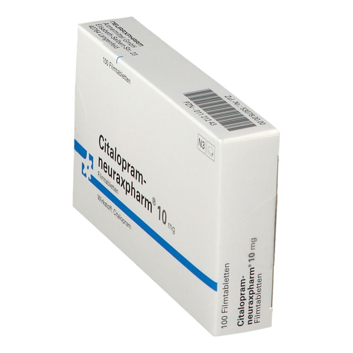 CITALOPRAM-neuraxpharm 10 mg Filmtabletten 100 St