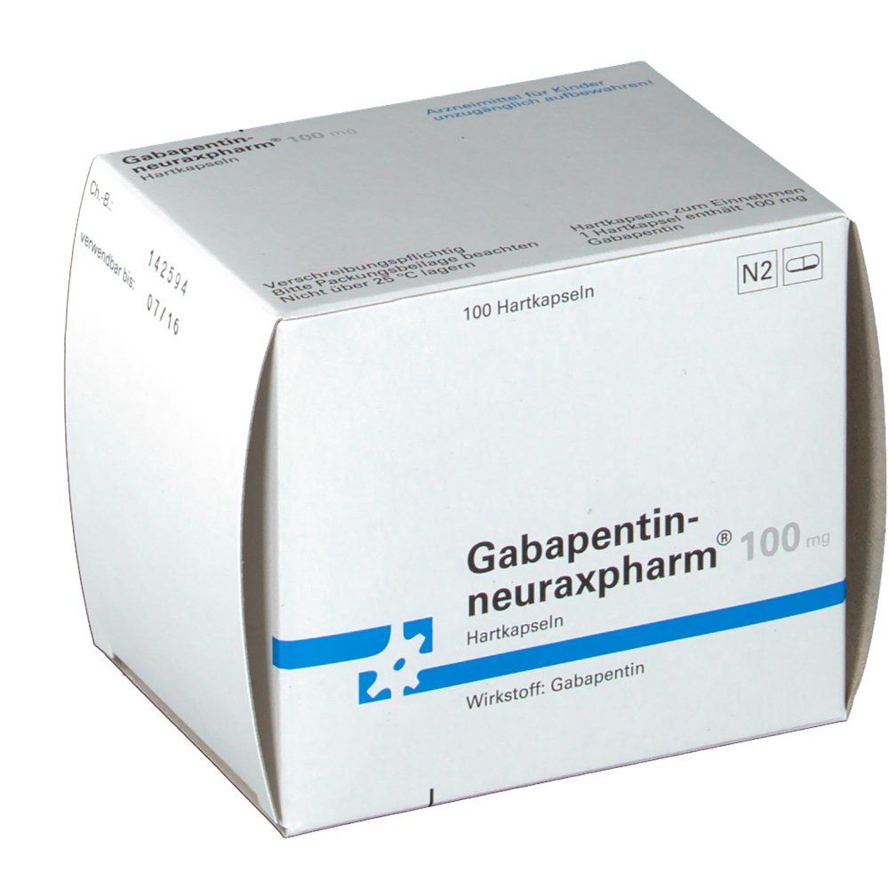 Gabapentinneuraxpharm® 100 mg 100 St mit dem ERezept kaufen Shop Apotheke
