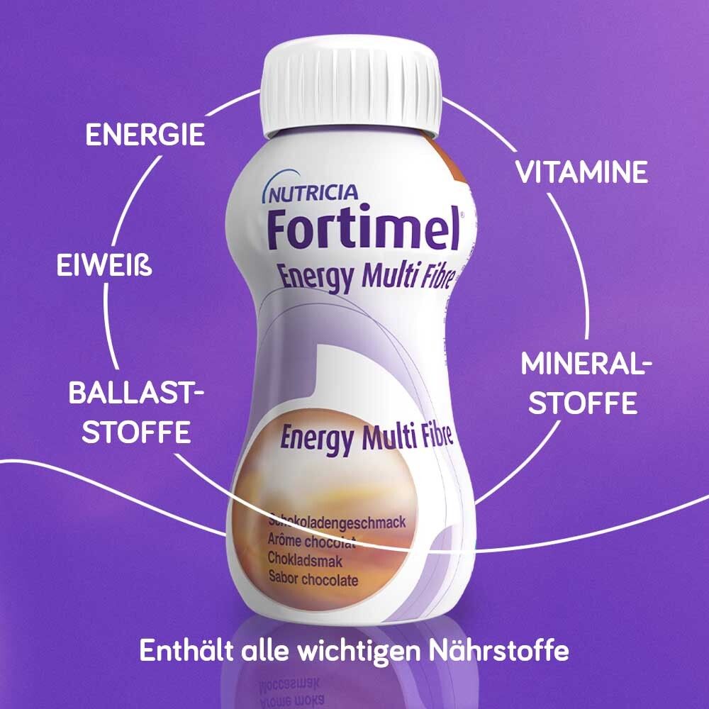 Fortimel Energy Multi Fibre Trinknahrung Schokolade