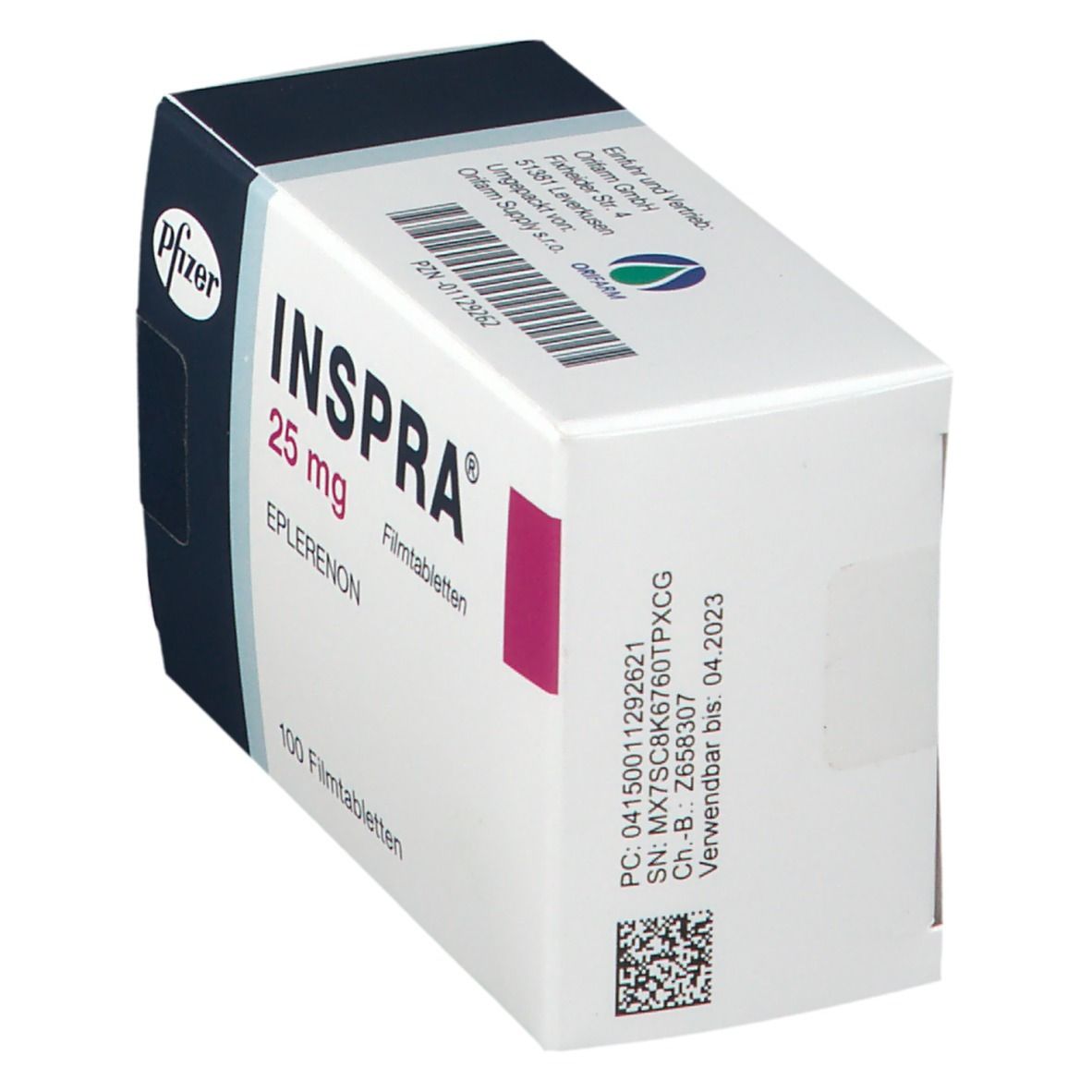 Inspra 25 mg Filmtabletten 100 St