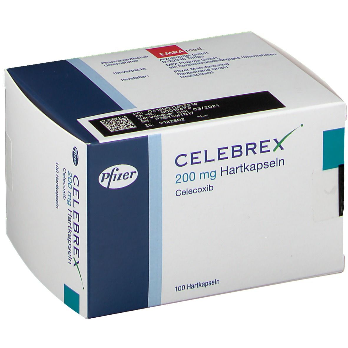 Celebrex 200 mg 100 St mit dem E-Rezept kaufen - Shop Apotheke