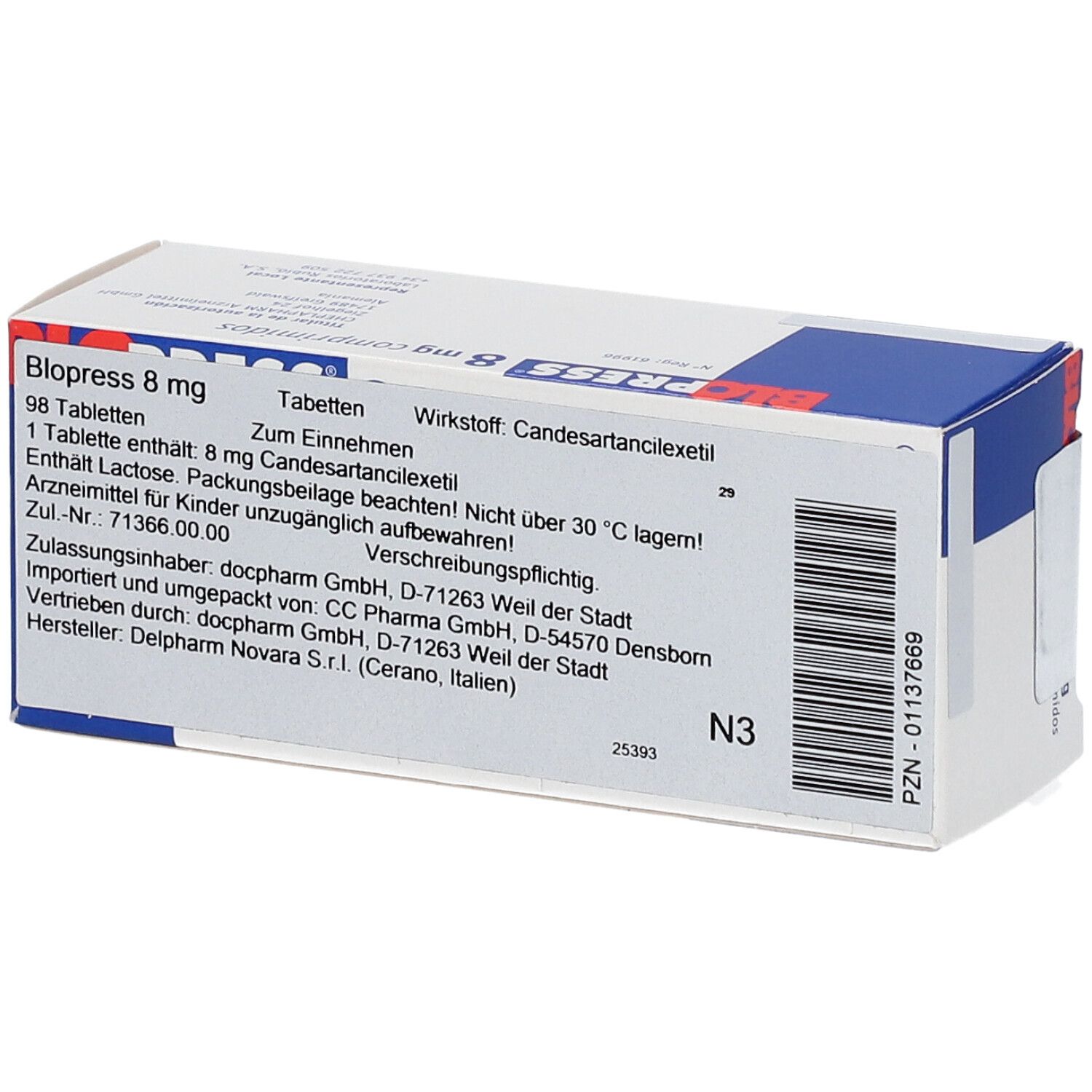 Blopress 8 mg