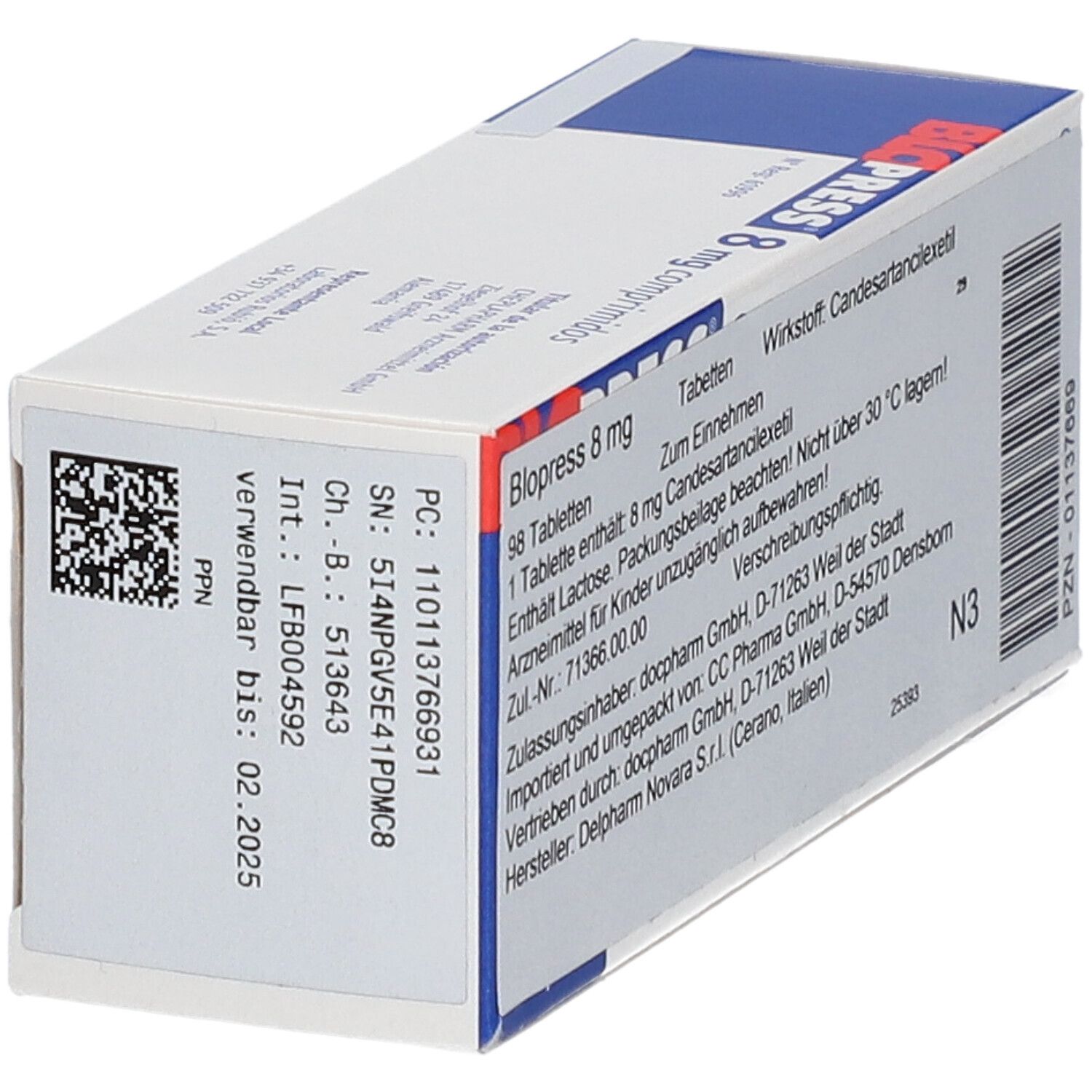 Blopress 8 mg