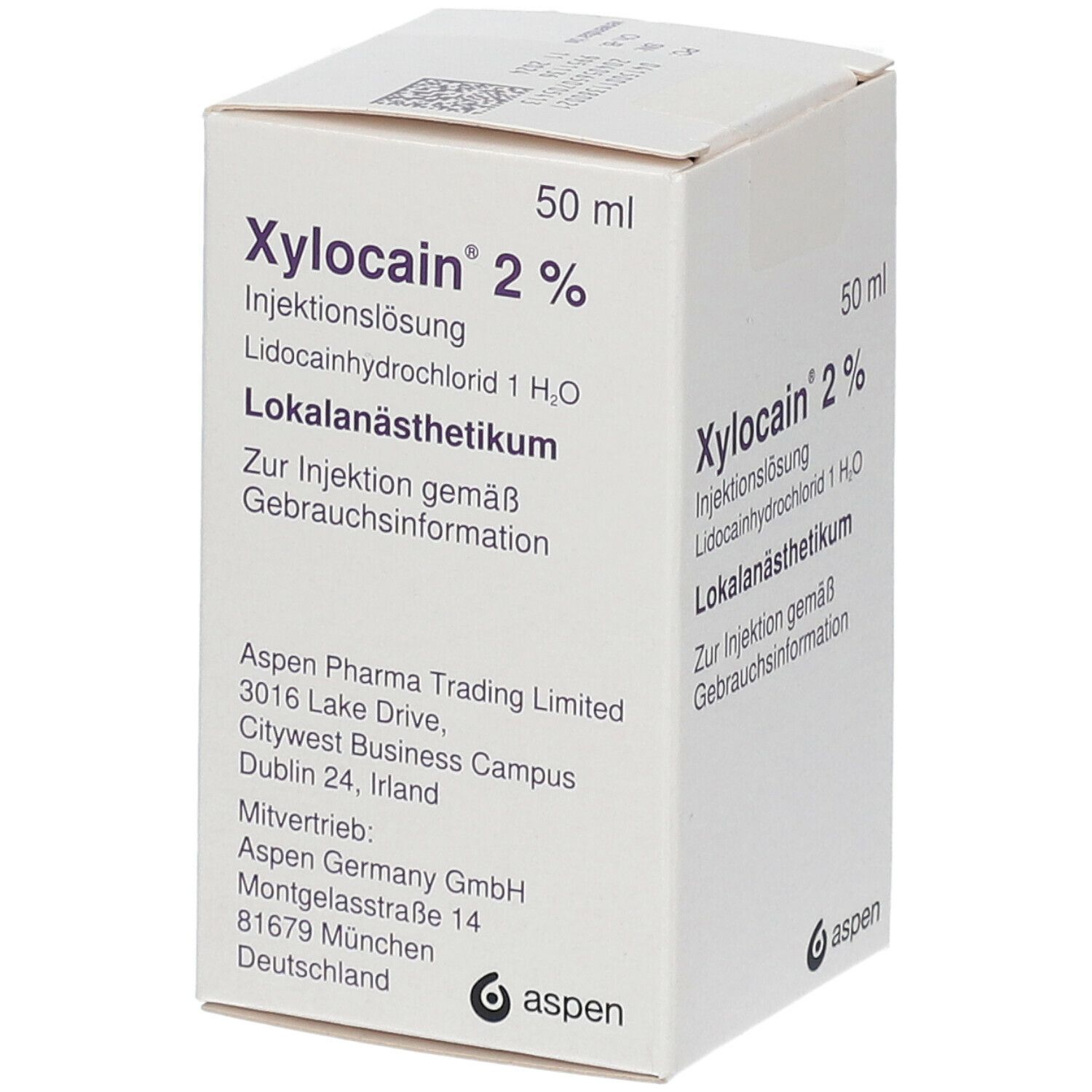 Xylocain 2% Flaschen Injektionslösung 50 ml