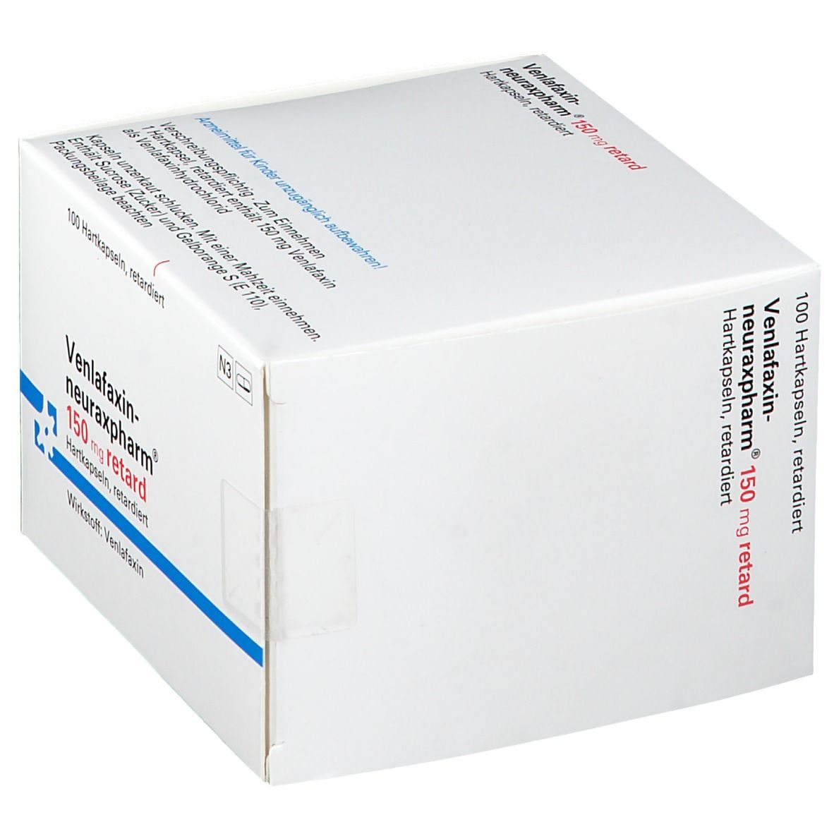 VENLAFAXIN-neuraxpharm 150 mg retard Kapseln 100 St Retard-Kapseln