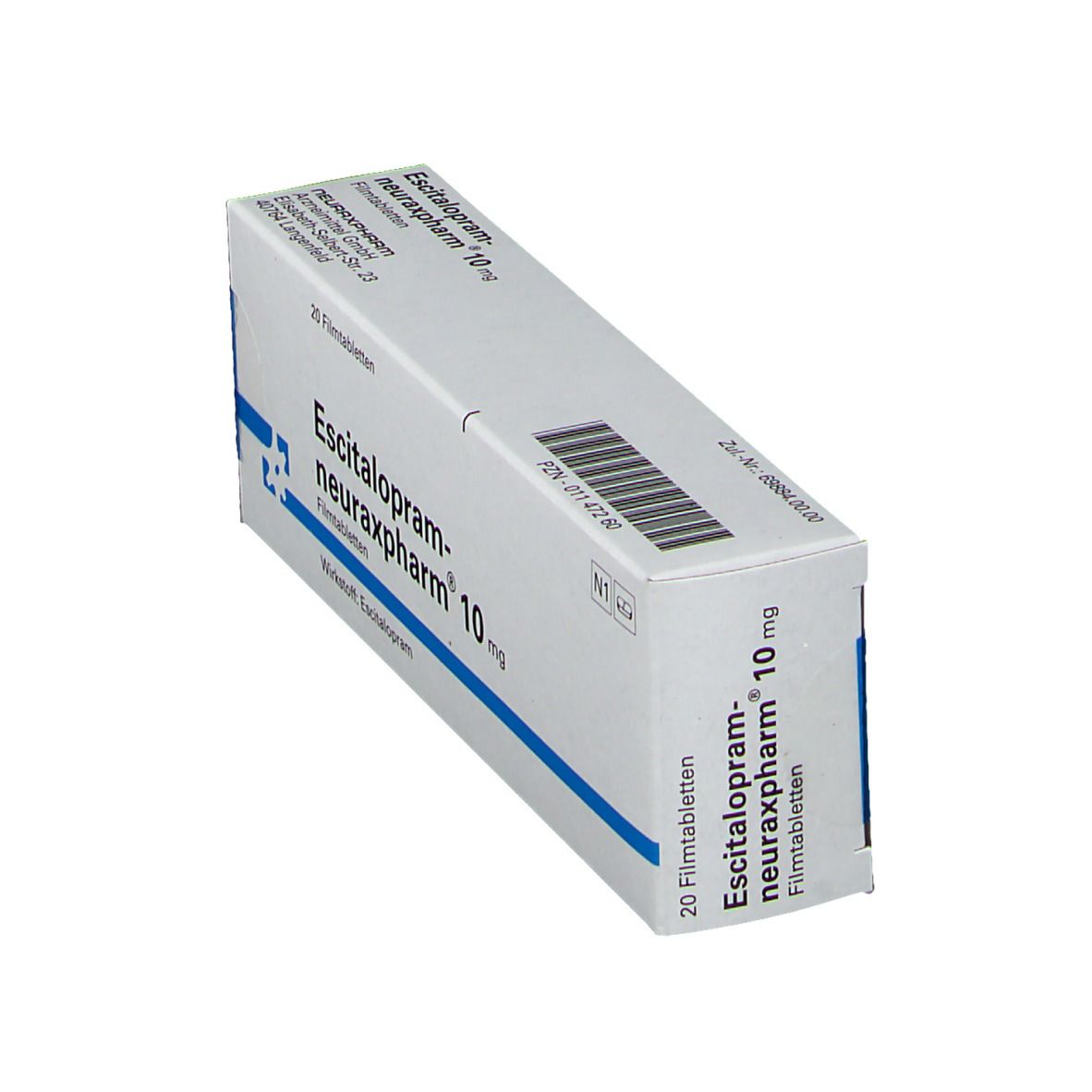 ESCITALOPRAM-neuraxpharm 10 mg Filmtabletten 20 St