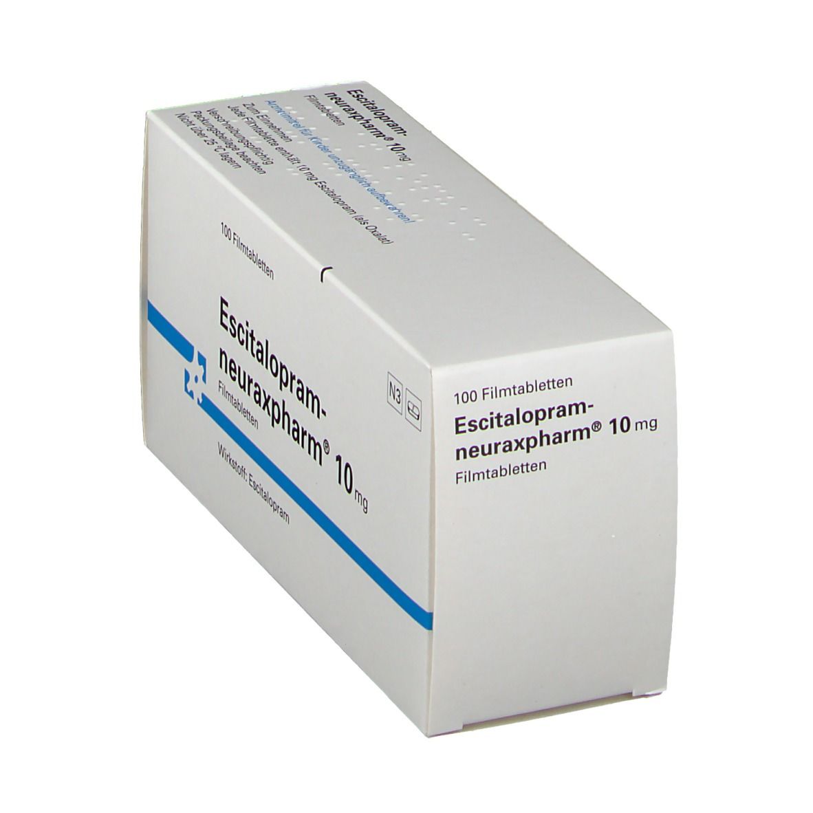 ESCITALOPRAM-neuraxpharm 10 mg Filmtabletten 100 St