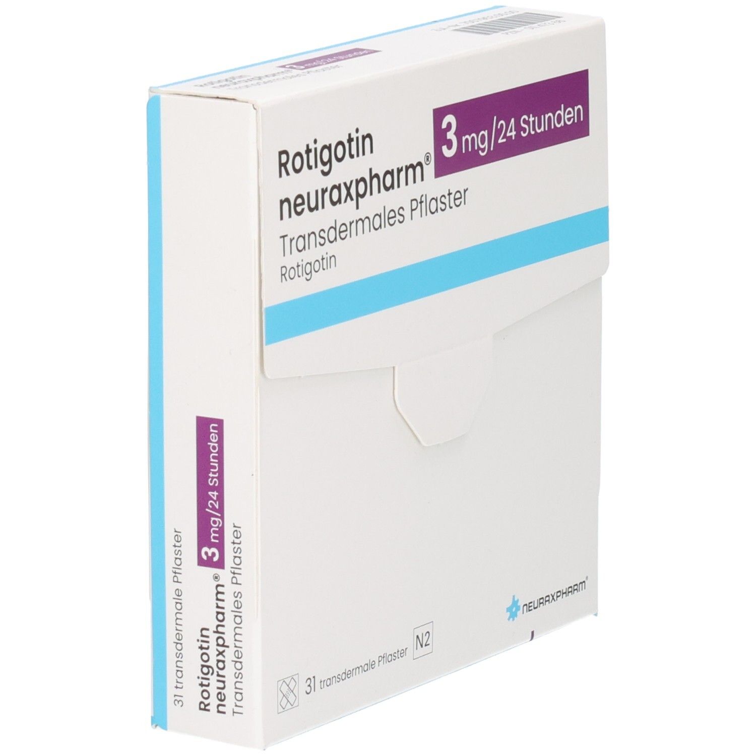 ROTIGOTIN neuraxpharm 3 mg/24 h transderm.Pflaster