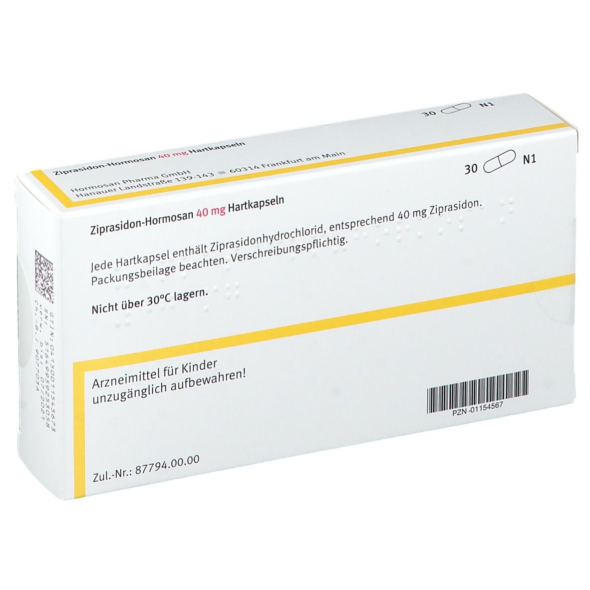 Ziprasidon-Hormosan 40 mg