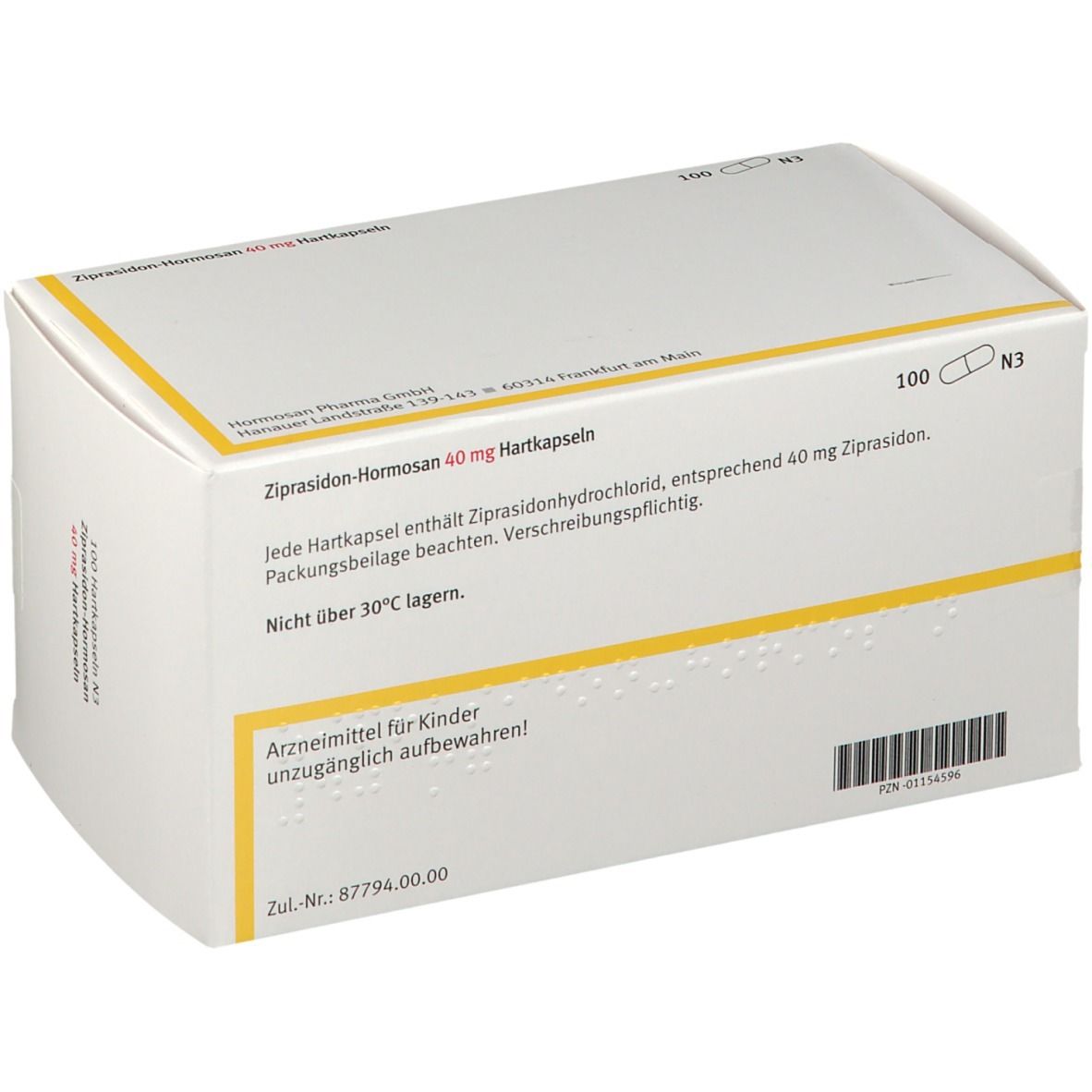 Ziprasidon Hormosan 40 mg