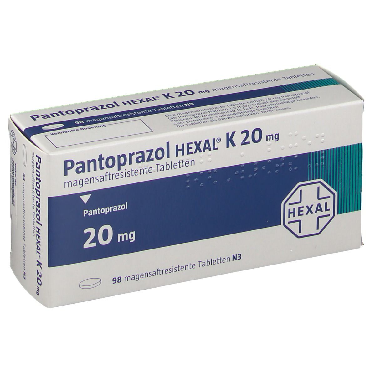 PANTOPRAZOL HEXAL K 20 mg magensaftres. Tabletten