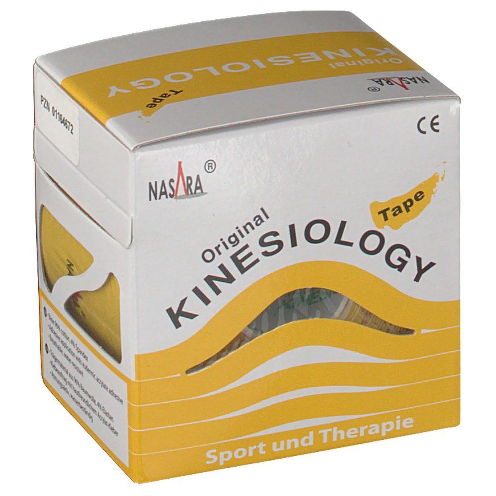 NASARA® Kinesiology-Tape classic 5 cm x 5 m Rolle Gelb