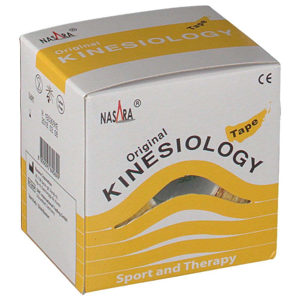 NASARA® Kinesiology-Tape classic 5 cm x 5 m Rolle Gelb