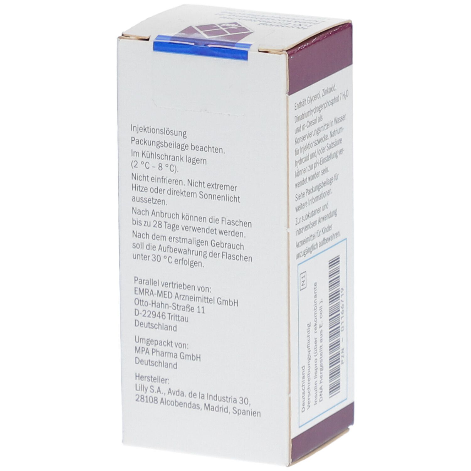 HUMALOG 100 E/ml Injektionslösung Dsfl.