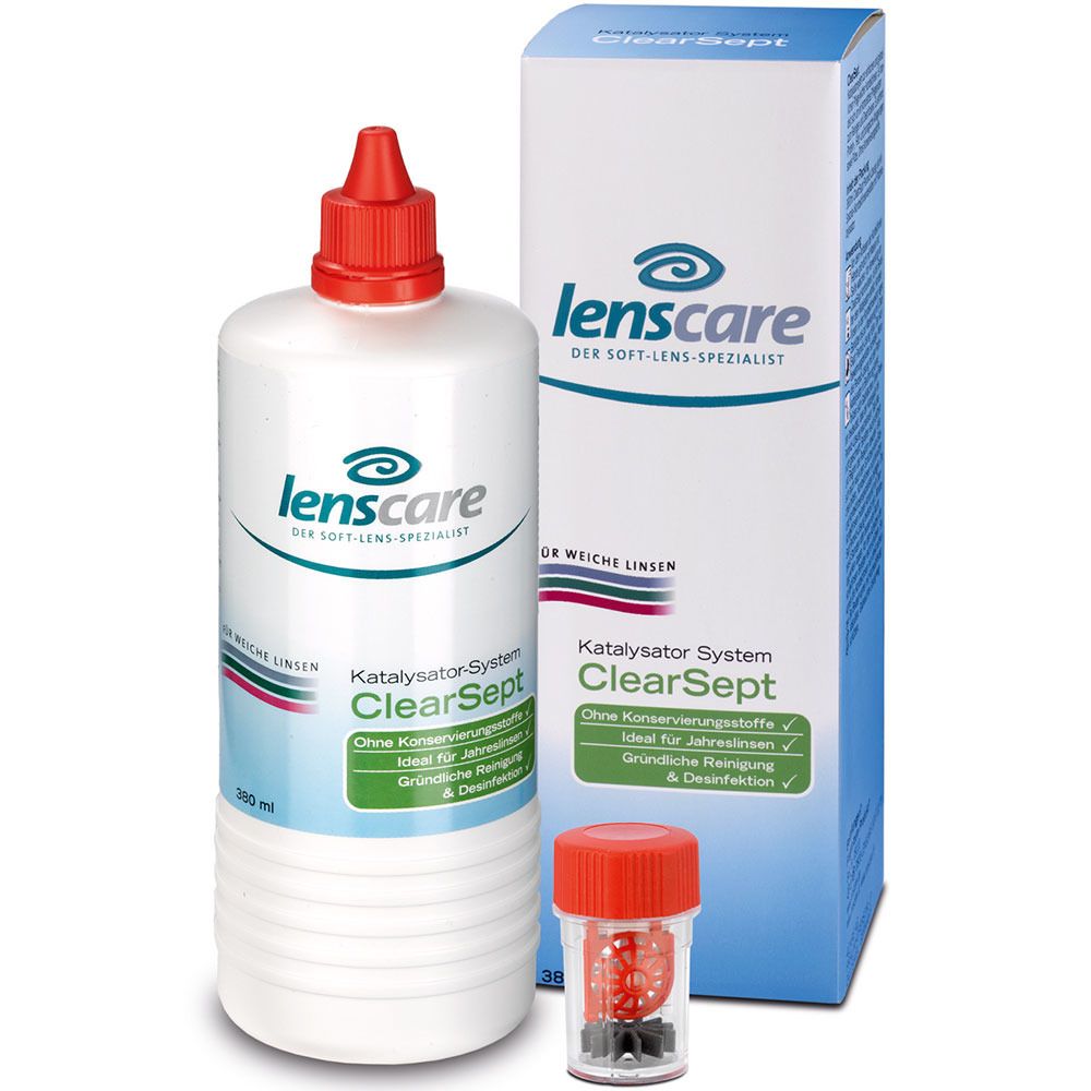 Lenscare Clearsept 380 ml Lösung + Behälter