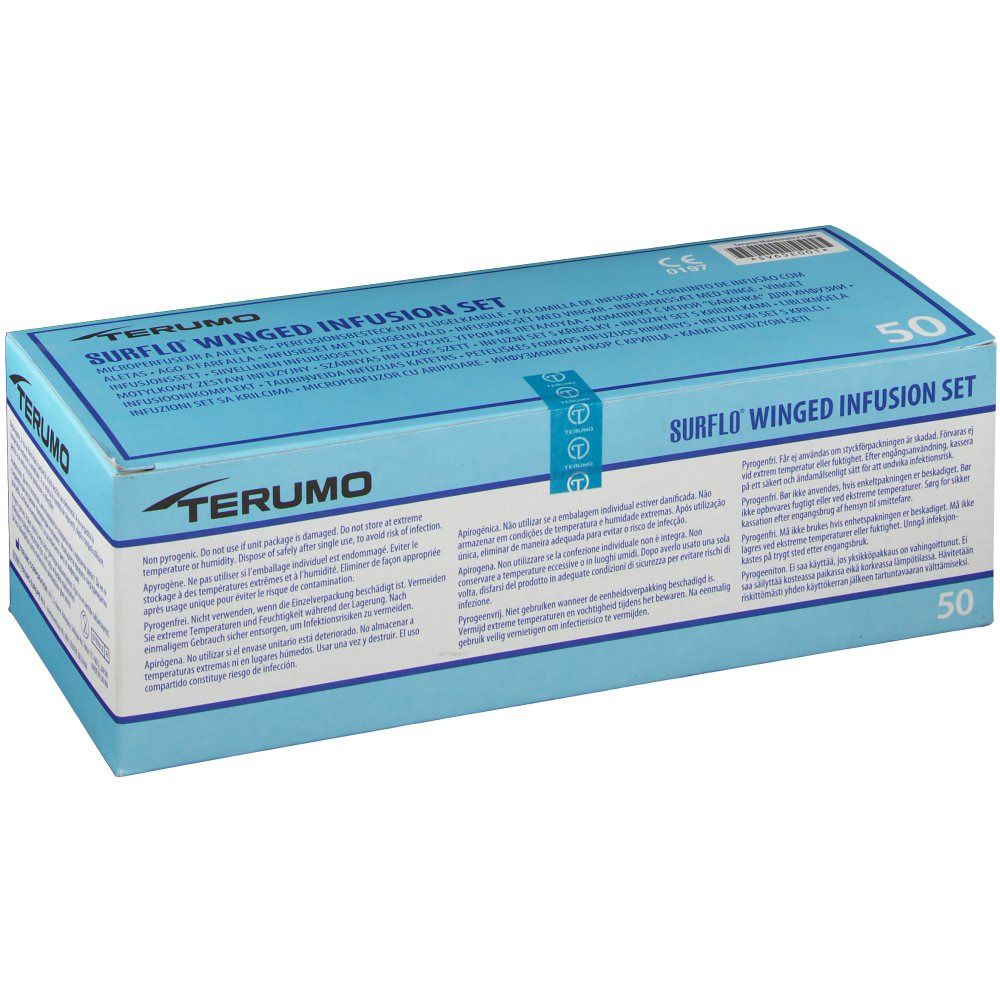 Surflo Perfusionsbesteck 21 G 30 cm grün