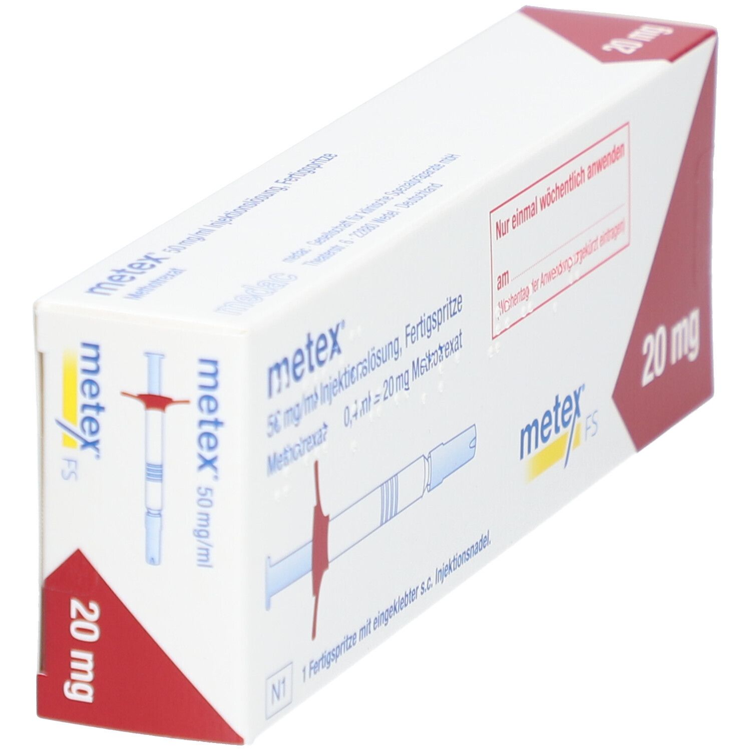 Metex FS 20 mg (50mg/ml) Inj.-Lösung Fertigspr. 1 St Infusionsemulsion