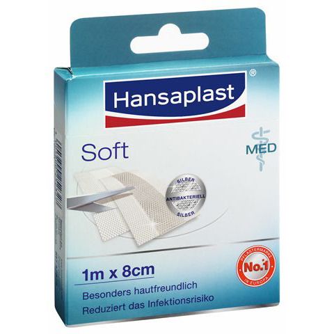 Hansaplast MED Soft 1 m x 8 cm