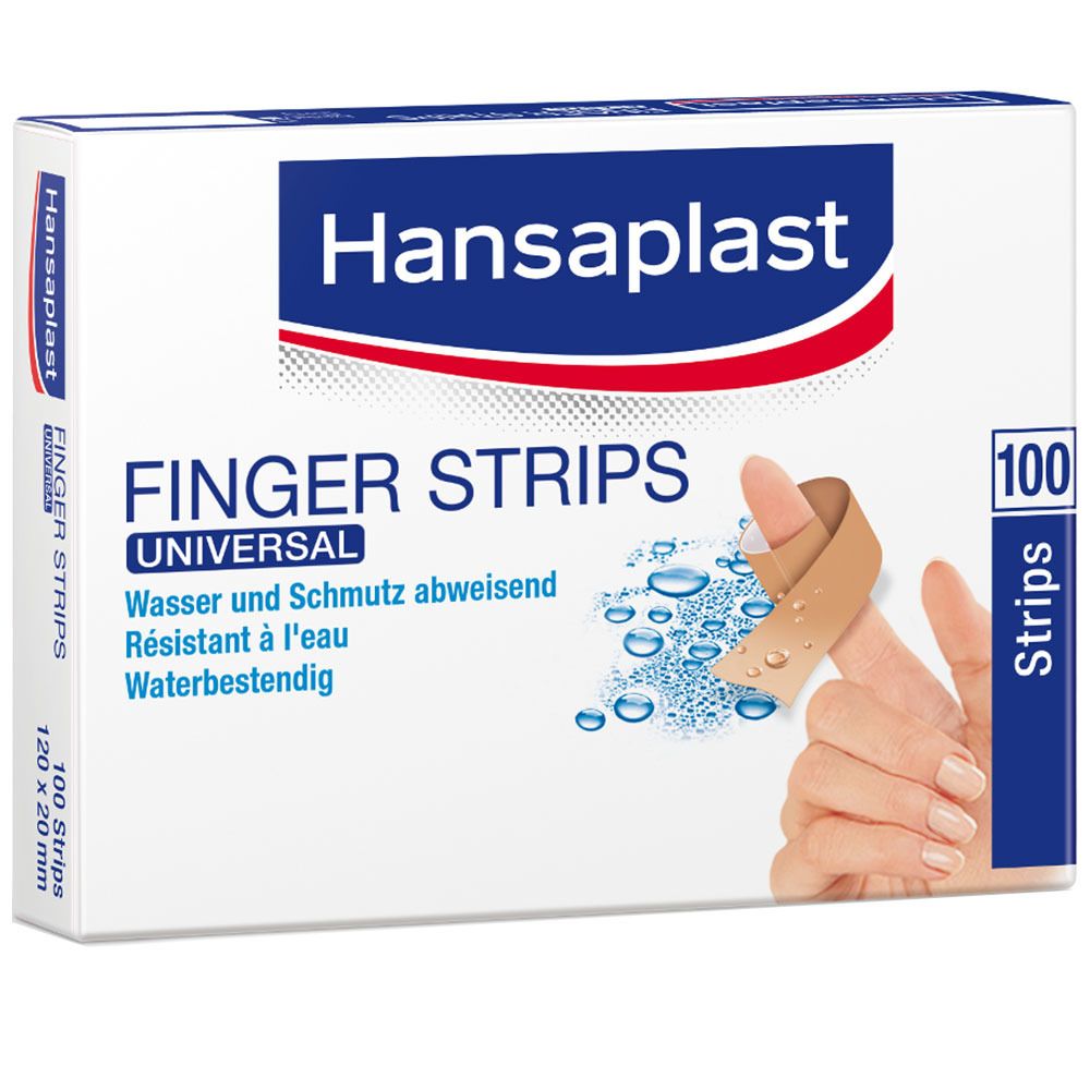 Hansaplast® Finger Strips 120 mm x 20 mm wasserfest