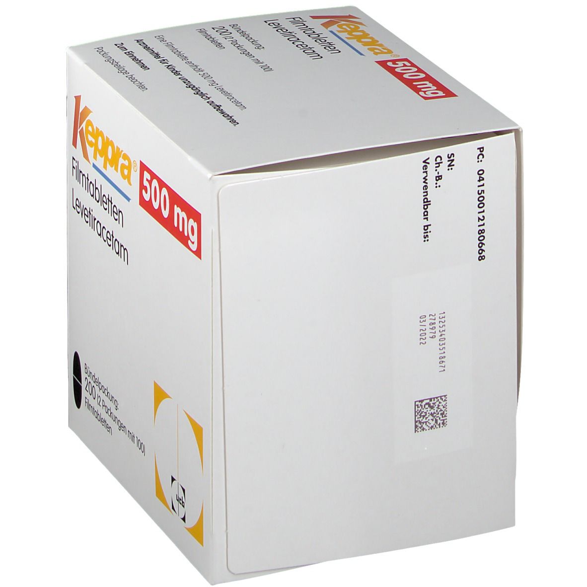 Keppra 500 mg Filmtabletten 200 St