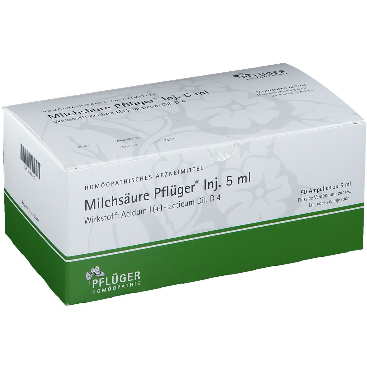 Milchsäure Pflüger Injektionslösung 5 ml 50 St