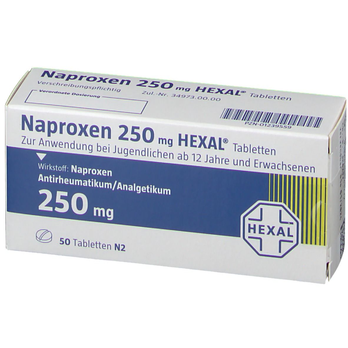 Naproxen 250 Mg Hexal® 50 St Mit Dem E Rezept Kaufen Shop Apotheke