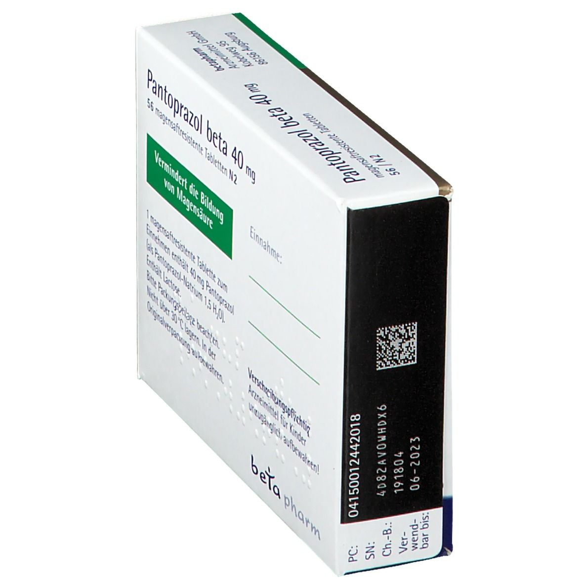 Pantoprazol beta 40 mg