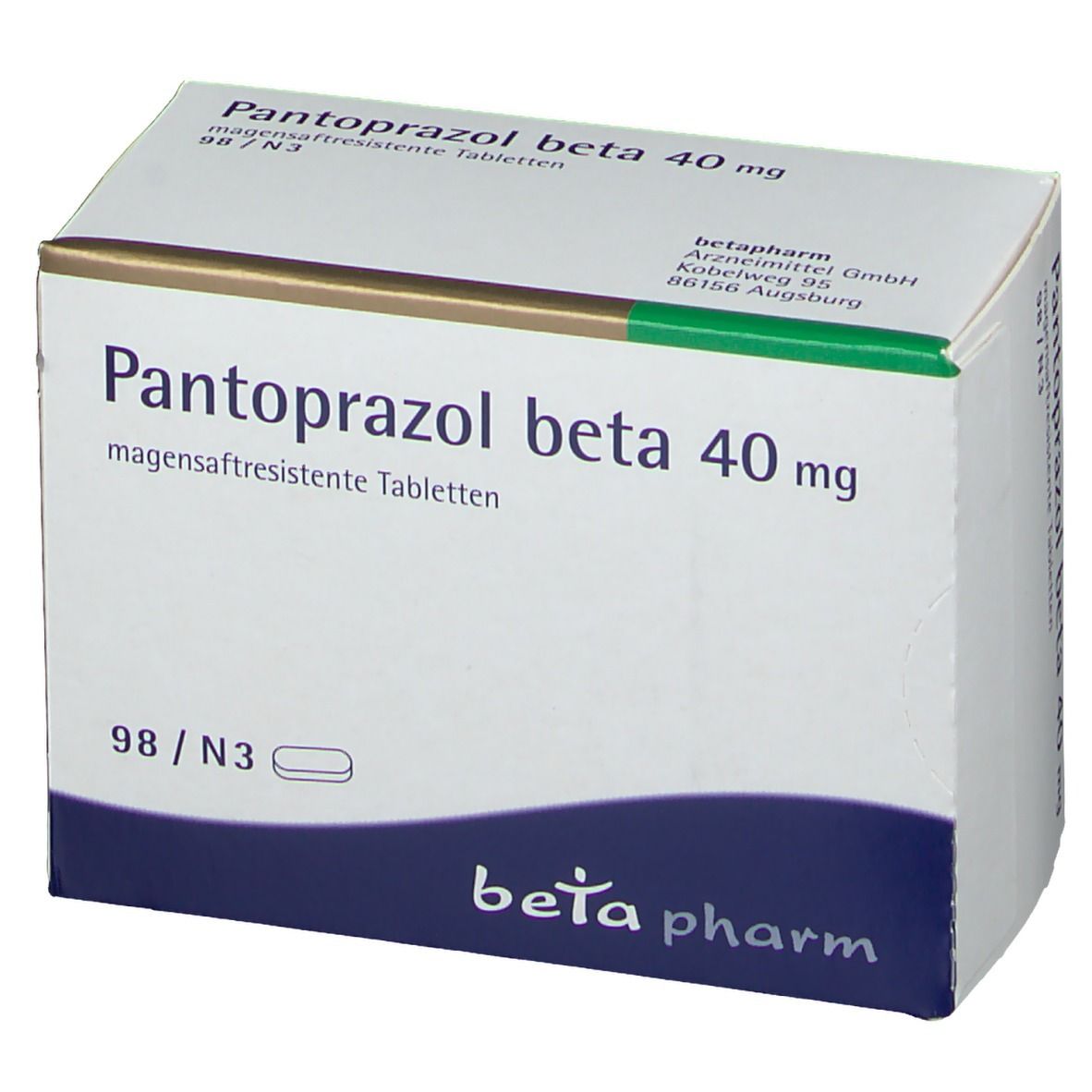 Pantoprazol beta 40 mg